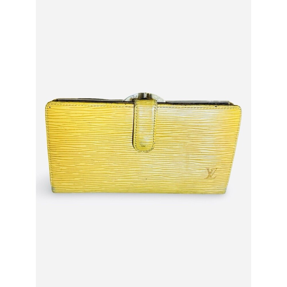 Louis Vuitton 🔥 Kisslock 💜💛 Long Wallet Epi Continental Viennois M63259